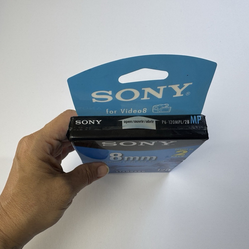 Lot of 2 Sony Video 8 MP Standard Grade 120 Minutes Video Cassette Tape Sealed - Picture 5 of 6